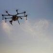 Aerial drone in the air