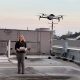 Danielle Warner flying a drone