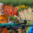 Woman receiving drone instruction from a drone instructor