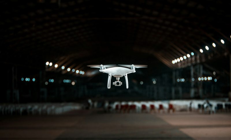 Drone flying