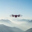 Drone flying in the air